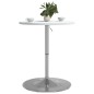vidaXL Mesa alta de bar madera ingeniería y acero blanca 60x60x90 cm vidaXL Mesa alta de bar madera ingeniería y acero blanca 60x60x90 cm