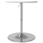 vidaXL Mesa alta de bar madera ingeniería y acero blanca 60x60x90 cm vidaXL Mesa alta de bar madera ingeniería y acero blanca 60x60x90 cm