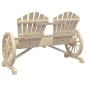 vidaXL Sillón de jardín Adirondack doble madera maciza de abeto vidaXL Sillón de jardín Adirondack doble madera maciza de abeto