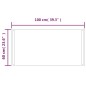 vidaXL Espejo de baño con LED 60x100 cm vidaXL Espejo de baño con LED 60x100 cm