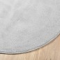 vidaXL Alfombra de pelo corto OVIEDO gris Ø 100 cm vidaXL Alfombra de pelo corto OVIEDO gris Ø 100 cm