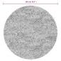 vidaXL Alfombra de pelo corto OVIEDO gris Ø 100 cm vidaXL Alfombra de pelo corto OVIEDO gris Ø 100 cm