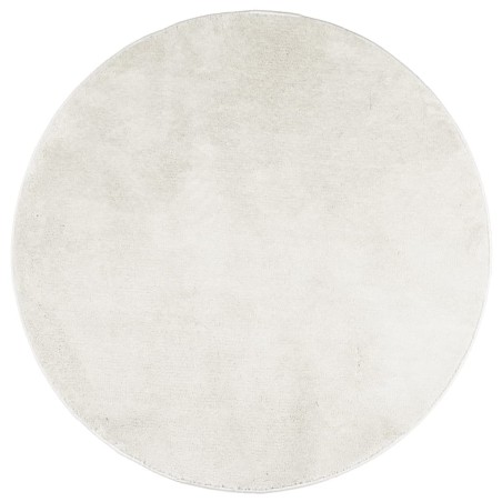 vidaXL Alfombra de pelo corto OVIEDO crema Ø 280 cm