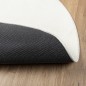 vidaXL Alfombra de pelo corto OVIEDO crema Ø 280 cm