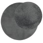 vidaXL Alfombra de pelo corto OVIEDO gris antracita Ø 200 cm vidaXL Alfombra de pelo corto OVIEDO gris antracita Ø 200 cm
