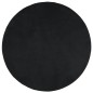 vidaXL Alfombra de pelo corto OVIEDO negro Ø 80 cm