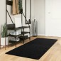 vidaXL Alfombra de pelo corto OVIEDO negro 80x200 cm vidaXL Alfombra de pelo corto OVIEDO negro 80x200 cm