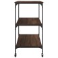 vidaXL Carrito de cocina madera ingeniería marrón roble 102x50x95 cm vidaXL Carrito de cocina madera ingeniería marrón roble 102x50x95 cm