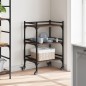 vidaXL Carrito de cocina madera ingeniería marrón roble 50x35x75,5 cm vidaXL Carrito de cocina madera ingeniería marrón roble 50x35x75,5 cm
