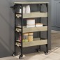 vidaXL Carrito de cocina madera de ingeniería roble Sonoma 53x20x76 cm vidaXL Carrito de cocina madera de ingeniería roble Sonoma 53x20x76 cm