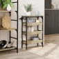 vidaXL Carrito de cocina madera de ingeniería roble Sonoma 53x20x76 cm vidaXL Carrito de cocina madera de ingeniería roble Sonoma 53x20x76 cm