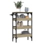 vidaXL Carrito de cocina madera de ingeniería roble Sonoma 53x20x76 cm vidaXL Carrito de cocina madera de ingeniería roble Sonoma 53x20x76 cm