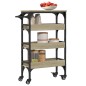 vidaXL Carrito de cocina madera de ingeniería roble Sonoma 53x20x76 cm vidaXL Carrito de cocina madera de ingeniería roble Sonoma 53x20x76 cm