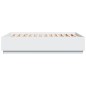 vidaXL Estructura de cama con LED madera ingeniería blanco 120x190 cm vidaXL Estructura de cama con LED madera ingeniería blanco 120x190 cm