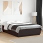vidaXL Estructura cama con luces LED madera ingeniería negro 150x200cm