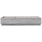 vidaXL Estructura cama con luces LED madera gris Sonoma 100x200 cm vidaXL Estructura cama con luces LED madera gris Sonoma 100x200 cm
