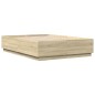 vidaXL Estructura cama con luces LED madera roble Sonoma 140x200 cm vidaXL Estructura cama con luces LED madera roble Sonoma 140x200 cm
