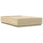 vidaXL Estructura cama con luces LED madera roble Sonoma 140x200 cm vidaXL Estructura cama con luces LED madera roble Sonoma 140x200 cm