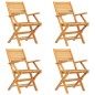 vidaXL Juego de comedor para jardín 5 piezas madera maciza de teca vidaXL Juego de comedor para jardín 5 piezas madera maciza de teca
