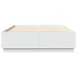 vidaXL Estructura de cama madera de ingeniería blanca 140x200 cm vidaXL Estructura de cama madera de ingeniería blanca 140x200 cm