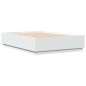 vidaXL Estructura de cama madera de ingeniería blanca 140x200 cm vidaXL Estructura de cama madera de ingeniería blanca 140x200 cm