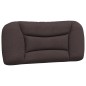 vidaXL Estructura de cama con luces LED tela marrón oscuro 90x200 cm