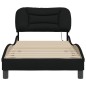 vidaXL Estructura de cama con luces LED tela negro 80x200 cm vidaXL Estructura de cama con luces LED tela negro 80x200 cm