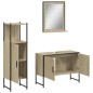 vidaXL Set de muebles de baño 3 pzas madera contrachapada roble sonoma vidaXL Set de muebles de baño 3 pzas madera contrachapada roble sonoma