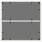 vidaXL Mesa de jardín superficie de vidrio ratán PE blanco 90x90x75 cm vidaXL Mesa de jardín superficie de vidrio ratán PE blanco 90x90x75 cm