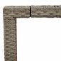vidaXL Mesa de jardín superficie de vidrio ratán PE gris 190x90x75 cm vidaXL Mesa de jardín superficie de vidrio ratán PE gris 190x90x75 cm