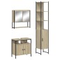 vidaXL Set de muebles de baño 3 pzas madera contrachapada roble Sonoma vidaXL Set de muebles de baño 3 pzas madera contrachapada roble Sonoma