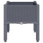 vidaXL Jardinera con patas PP gris 40x40x42 cm vidaXL Jardinera con patas PP gris 40x40x42 cm