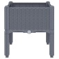 vidaXL Jardinera con patas PP gris 40x40x42 cm vidaXL Jardinera con patas PP gris 40x40x42 cm