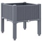 vidaXL Jardinera con patas PP gris 40x40x42 cm vidaXL Jardinera con patas PP gris 40x40x42 cm