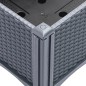 vidaXL Jardinera con patas PP gris 40x40x42 cm vidaXL Jardinera con patas PP gris 40x40x42 cm