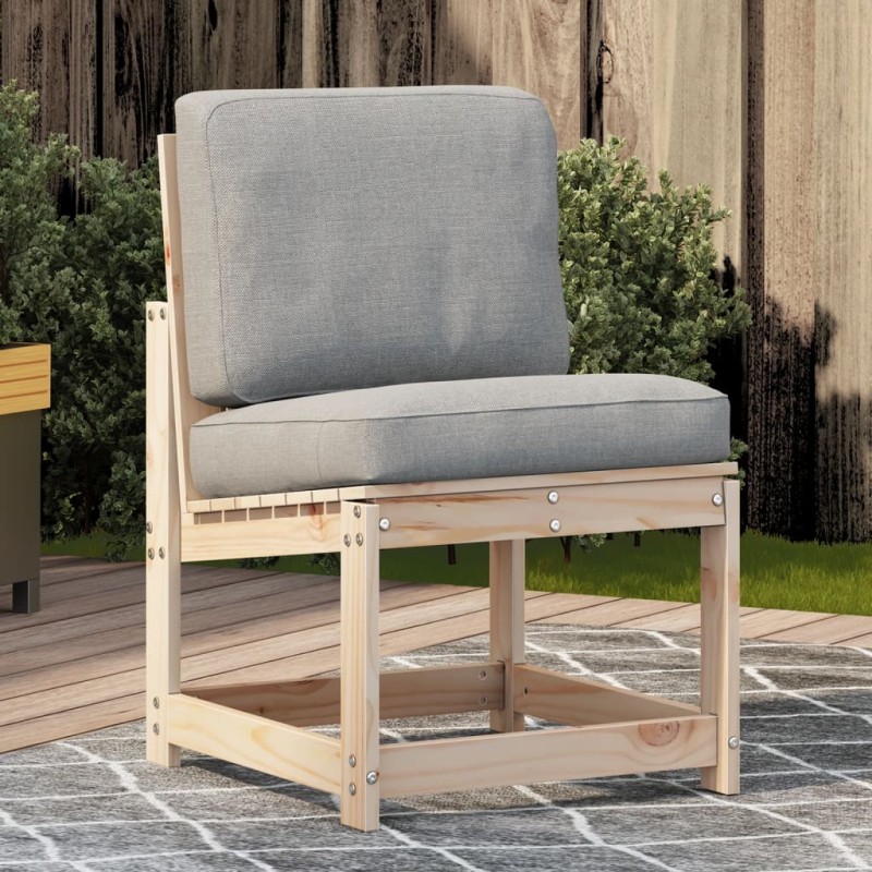vidaXL Silla de jardín de madera maciza de pino 50,5x55x77 cm vidaXL Silla de jardín de madera maciza de pino 50,5x55x77 cm