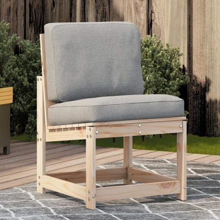 vidaXL Silla de jardín de madera maciza de pino 50,5x55x77 cm