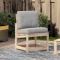vidaXL Silla de jardín de madera maciza de pino 50,5x55x77 cm vidaXL Silla de jardín de madera maciza de pino 50,5x55x77 cm