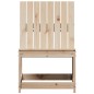 vidaXL Silla de jardín de madera maciza de pino 50,5x55x77 cm vidaXL Silla de jardín de madera maciza de pino 50,5x55x77 cm