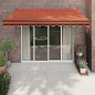 vidaXL Toldo retráctil automático naranja y marrón 3x2,5 m vidaXL Toldo retráctil automático naranja y marrón 3x2,5 m