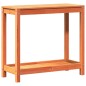 vidaXL Mesa de plantación y estante madera maciza marrón 82,5x35x75 cm vidaXL Mesa de plantación y estante madera maciza marrón 82,5x35x75 cm