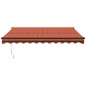 vidaXL Toldo retráctil automático naranja y marrón 3x2,5 m vidaXL Toldo retráctil automático naranja y marrón 3x2,5 m