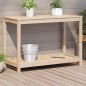 vidaXL Mesa de plantación con estante madera maciza pino 108x50x75 cm vidaXL Mesa de plantación con estante madera maciza pino 108x50x75 cm
