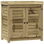 vidaXL Mesa plantación con estantes madera impregnada 82,5x50x86,5 cm vidaXL Mesa plantación con estantes madera impregnada 82,5x50x86,5 cm