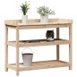 vidaXL Mesa de plantación con estantes madera pino 108x45x86,5 cm vidaXL Mesa de plantación con estantes madera pino 108x45x86,5 cm