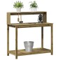 vidaXL Mesa plantación con estantes madera impregnada 108x50x109,5 cm vidaXL Mesa plantación con estantes madera impregnada 108x50x109,5 cm