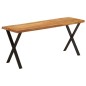 vidaXL Banco con borde natural madera de acacia maciza 105 cm vidaXL Banco con borde natural madera de acacia maciza 105 cm