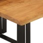 vidaXL Set de 3 mesas apilables con borde natural madera acacia maciza vidaXL Set de 3 mesas apilables con borde natural madera acacia maciza