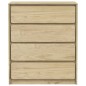 vidaXL Cajonera SAUDA madera maciza de pino color roble 76,5x39x91 cm vidaXL Cajonera SAUDA madera maciza de pino color roble 76,5x39x91 cm