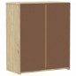 vidaXL Cajonera SAUDA madera maciza de pino color roble 76,5x39x91 cm vidaXL Cajonera SAUDA madera maciza de pino color roble 76,5x39x91 cm